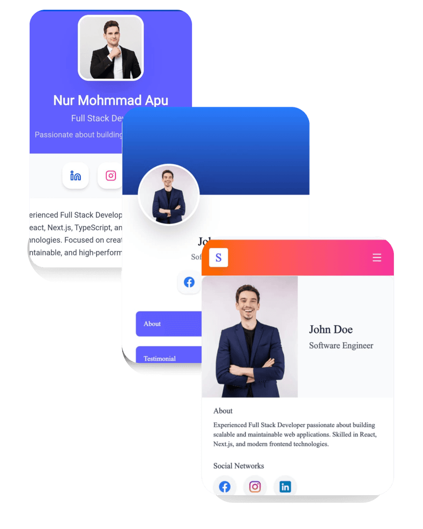 Smart NFC Business Card Digital Contact Sharing Illustration